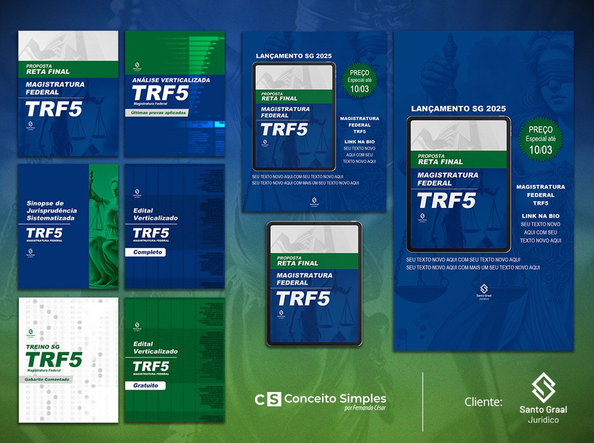 Designer Gráfico Capista - Capa Curso Direito - Concursos Online